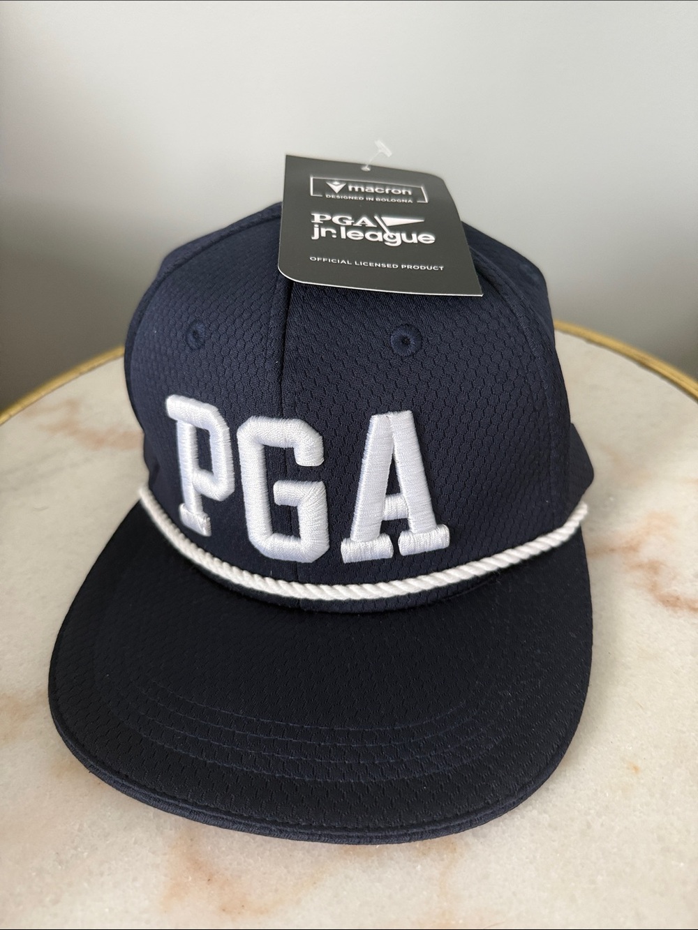 NWT Macron PGA Golf Jr League Navy Blue hat - youth